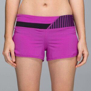 Lululemon Run: Speed Short 4-way Stretch Ultra Violet / Wi14 Quilt 27